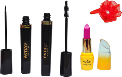 

Evuar Lipstick, Eye Liner, Mascara and Band(Set of 4)