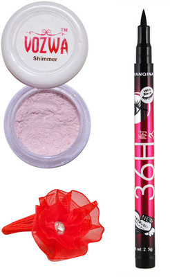 

VOZWA Light Copper Shimmer Powder, Sketch Eyeliner and band.(Set of 3)