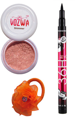 

VOZWA Copper Shimmer Powder, Pen Eyeliner and band.(Set of 3)