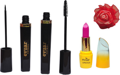 

Evuar Eyeliner, Mascara, Lipstick and Band(Set of 4)