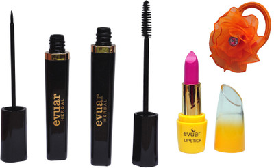 

Evuar Lipstick, Mascara, Eyeliner, and Band(Set of 4)