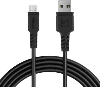 iVoltaa tough 5 core high speed Sync & Charge Cable(Black)