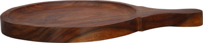 

Rustik Crafts V-RC-097 Wooden Decorative Platter(Brown)