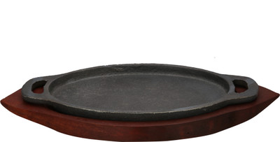 

Rustik Crafts V-RC-095 Cast Iron Decorative Platter(Black)
