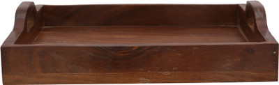 

Rustik Crafts V-RC-099 Wooden Decorative Platter(Brown)