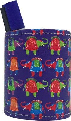 

The Crazy Me 1 Compartments Eco-Friendly leatherette Pen Stand(Multicolor)