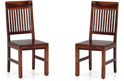 

Handicraft Bazar Handicraft Bazar HBDC10 - Verlin Wooden Dining Chair Solid Wood Dining Chair(Set of 2, Finish Color - Walnut)