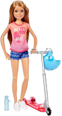 

Barbie Stacie Doll & Scooter(Multicolor)