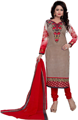 S P Marketing Cotton Printed Salwar Suit Dupatta Material(Un-stitched) available at flipkart for Rs.549