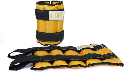 

Aurion Ankle Weights (5 kg x 2 ) Total 10 kg Home Gym Weight Bands perfect for fitness Fitness Band(Yellow)