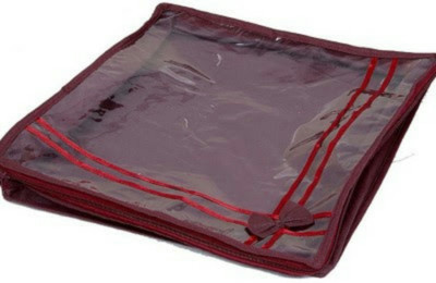 SSN TRADERS 021 single saree cover maroon mssc6(Maroon, Pink, Golden, Red)