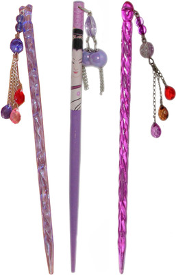 

Vatsalya Creation combo of juda sticks Bun Stick(Multicolor)