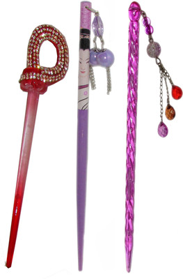 

Vatsalya Creation combo of juda sticks Bun Stick(Multicolor)