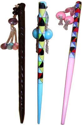 

Vatsalya Creation combo of juda sticks Bun Stick(Multicolor)