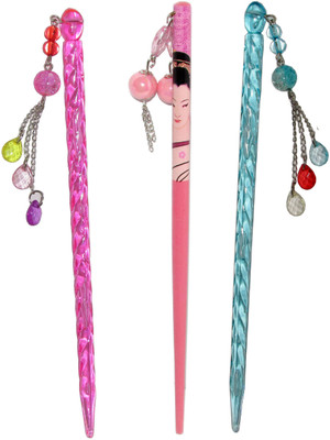 

Vatsalya Creation combo of juda sticks Bun Stick(Multicolor)
