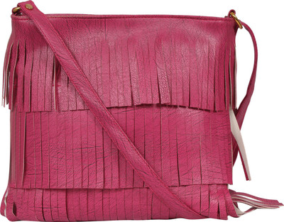 

Gracetop Women Pink PU Sling Bag