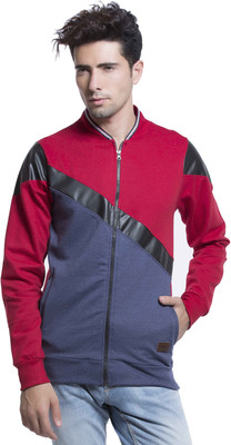 Maniac Full Sleeve Self Design Men Bomber Jacket