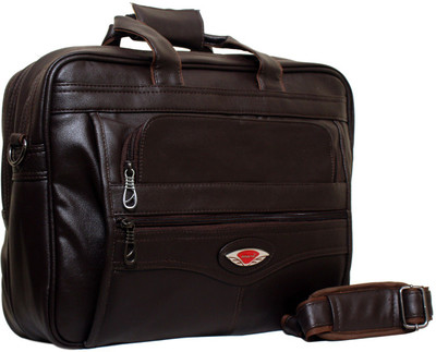 

Attache 15.6 inch Laptop Messenger Bag(Brown), Brown10