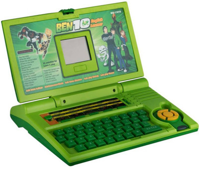 

Hariom Enterprise 20 Activities Ben 10 English learning Laptop for kids(Green)