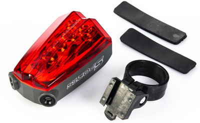 

FurMito Bicycle Sports 2 Laser with 5 LED Rear Break Light(Red, Black), Black;red