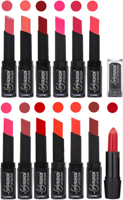 

Lady Fashion Cosmetics Combo of 13 Lipsticks Set in Wholesale Rate 0020(Mauve, Peach, Red, Dark Pink, Magenta, Mauve, Tametto Red, Brick Orange, Dark Magenta, Hot Orange, Pink, Maroon)