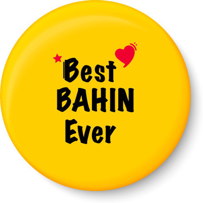 

Peacockride Best BAHIN Ever Fridge Magnet Fridge Magnet Pack of 1(Multicolor)