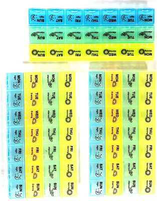 

medlycare india Best Set Of 3 Pill Box Medicine Dispenser