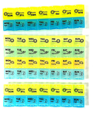 

medlycare india Best Pill Box Combo Set Of 3 Medicine Dispenser