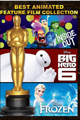 

Best Animated Feature Film Collection - Inside Out, Big Hero 6 & Frozen(DVD English)