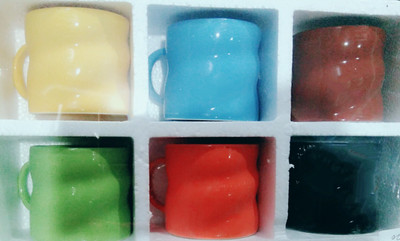 

paramount crockery FTC006 Ceramic(Multicolor, Pack of 6)