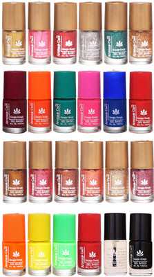 

Aroma Care Shiny and Modern Glitter Nail Polish Combo 007 Multicolor(Pack of 24)