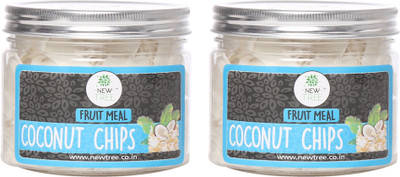 

New Tree Coconut Chips Fruit Meal 150gm Pack Of 2 Coconut(300 g, Plastic Bottle)