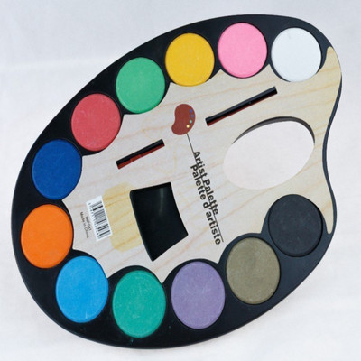 

Reyansh collection Plastic 12 Paint Wells Palettes(Set of 1, Multicolor)