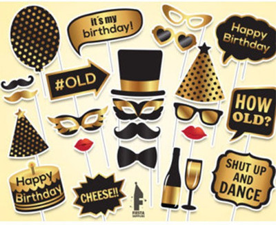 

PARTY PROPZ HAPPY BIRTHDAY DECORATION Photo Booth Board(Birthday, Party)
