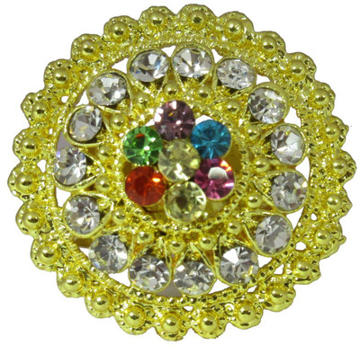 

urfashion Alloy, Metal Cubic Zirconia Ring, Gold;multicolor