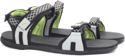 

Puma Men Black-Gray Violet-Limepunch Sports Sandals