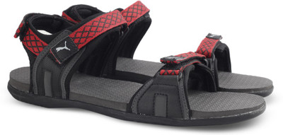 

Puma Men Puma Black-High Risk Red Sports Sandals
