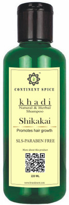 

Continent Spice KHADI NATURAL & HERBAL SHIKAKAI SHAMPOO (SLS-PARABEN FREE) CS682005 (220 ml)(220 ml)