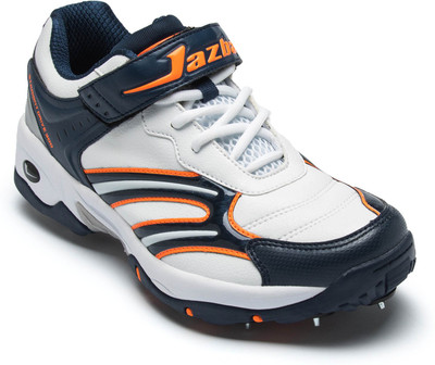 

Jazba Straight Drive 300 Cricket Shoes For Men(Multicolor, Navy orange