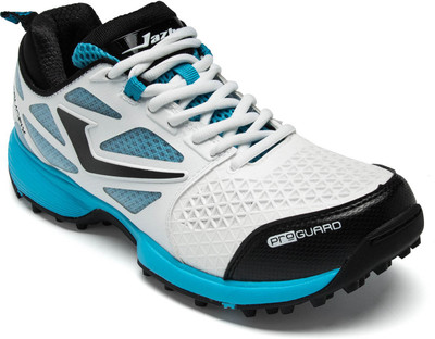 

Jazba Sky Drive 110 Cricket Shoes For Men(Multicolor, White black blue