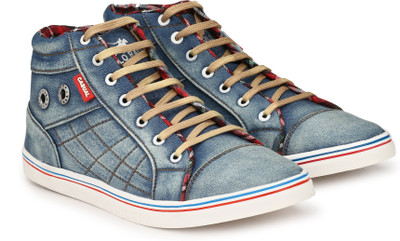 

Ruggero Denim Long Casual Sneakers Sneakers For Men(Blue