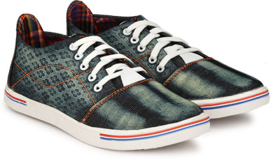 

Ruggero Denim Casual Sneakers Sneakers For Men(Black