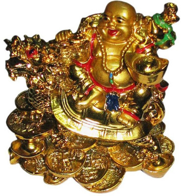 

nitin mehta Decorative Showpiece - 7 cm(Ceramic, Gold)