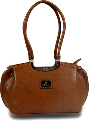 

VELINA Women Casual Brown Leatherette Hand-held Bag