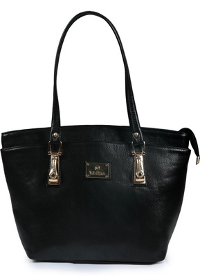 

VELINA Girls Casual Black Leatherette Shoulder Bag