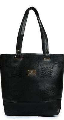 

velina Girls Casual Black Leatherette Shoulder Bag
