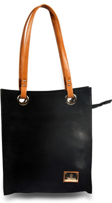 

VELINA Girls Casual Black Leatherette Shoulder Bag