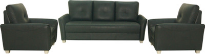 

FURNITECH SEATING SYSTEMS (I) PVT LTD Leatherette 3 + 1 + 1 Black Sofa Set