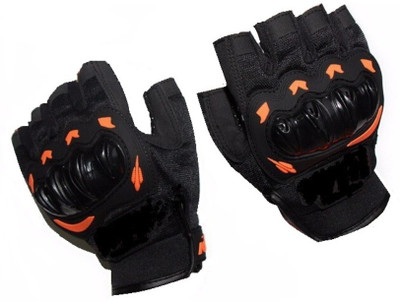 

Saifpro Half Riding Gloves (, Black, Orange