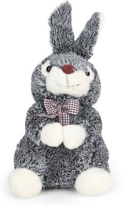 

Starwalk Sitting Rabbit Plush Grey colour with Bow 23 cm - 23 cm(Multicolor)